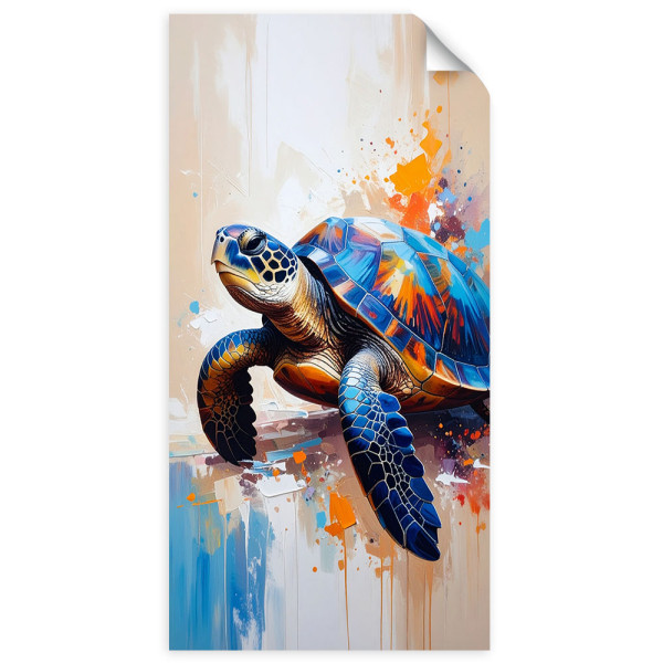Naklejka na ścianę do salonu sypialni Feeby Żółw Gady Morze Ocean 100x200 734886