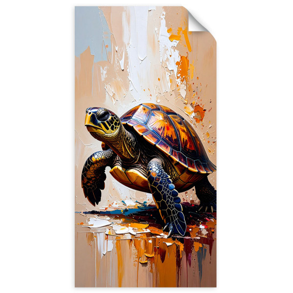 Naklejka na ścianę do salonu sypialni Feeby Żółw Morze Ocean Natura 100x200 734033