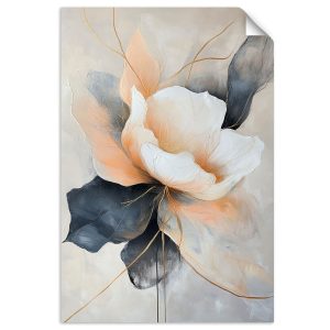 Naklejka na ścianę Feeby Abstrakcyjny Kwiat beżowo szary 40×60 734609 Naklejka na ścianę Feeby Abstrakcyjny Kwiat beżowo szary 40×60 734609