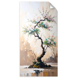Naklejka na ścianę Feeby Drzewko Bonsai Białe Kwiaty Gałązki 40×80 734468 Naklejka na ścianę Feeby Drzewko Bonsai Białe Kwiaty Gałązki 40×80 734468