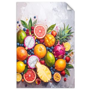 Naklejka na ścianę Feeby Egzotyczne Kolorowe owoce 90×130 733801 Naklejka na ścianę Feeby Egzotyczne Kolorowe owoce 90×130 733801