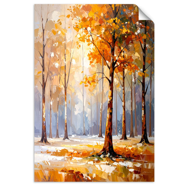 Naklejka na ścianę Feeby Krajobraz Drzewa Las Natura 90x130 734080