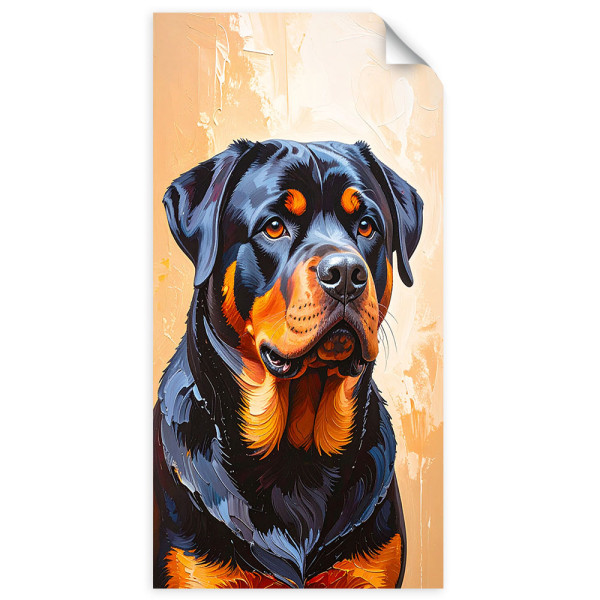 Naklejka na ścianę Feeby Rottweiler Pies Zwierzę 60x120 733545