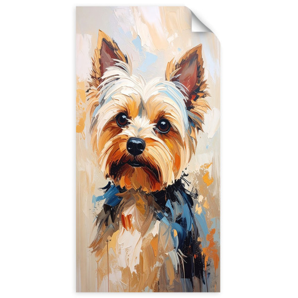 Naklejka na ścianę Feeby Yorkshire terrier Pies Zwierzę 80x160 733332