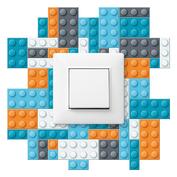 Naklejka Pod Włącznik Klocki lego 20x20cm 796698