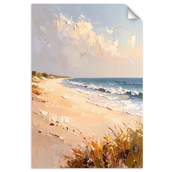 Naklejka samoprzylepna do salonu Feeby Morze Plaża Wydmy efekt farby 70x100 733771