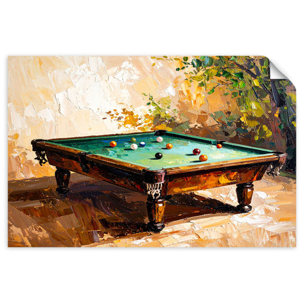 Naklejka samoprzylepna do salonu sypialni Feeby Stół bilardowy 60x40 732921