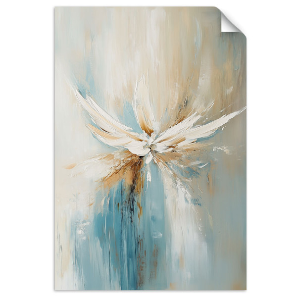 Naklejka samoprzylepna Feeby Abstrakcja Beżowy Turkusowy 30x45 733590