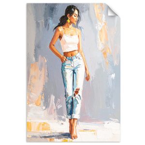 Naklejka samoprzylepna Feeby Dziewczyna w dżinsach 60×90 733353 Naklejka samoprzylepna Feeby Dziewczyna w dżinsach 60×90 733353