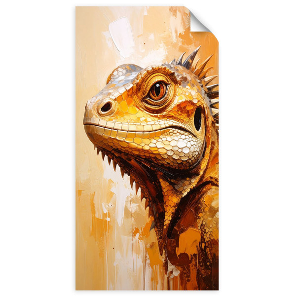 Naklejka samoprzylepna Feeby Głowa jaszczurki Gady 100x200 733026