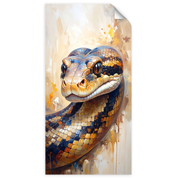 Naklejka samoprzylepna Feeby Głowa Węża Zwierzęta Natura 80x160 734045