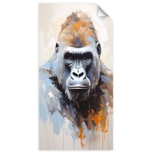 Naklejka samoprzylepna Feeby Goryl portret zwierzęta 60×120 733713