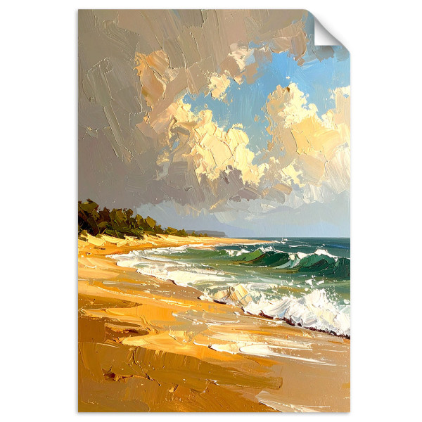 Naklejka samoprzylepna Feeby Krajobraz Morze Plaża 20x30 733199