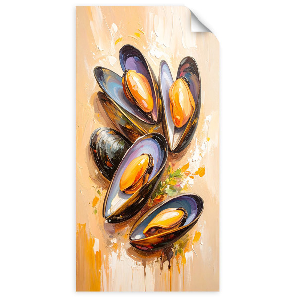 Naklejka samoprzylepna Feeby Małże Owoce morza Sushi 40x80 732668