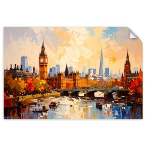Naklejka samoprzylepna Feeby Panorama Londynu Big Ben 45×30 732655 Naklejka samoprzylepna Feeby Panorama Londynu Big Ben 45×30 732655