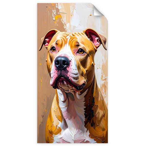 Naklejka samoprzylepna Feeby Pit Bull Pies Zwierzę 80x160 734649