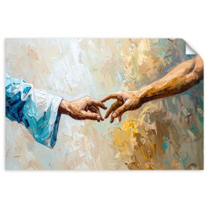 Naklejka samoprzylepna Feeby Stworzenie Adama imitacja farby 60×40 734788 Naklejka samoprzylepna Feeby Stworzenie Adama imitacja farby 60×40 734788