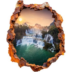 Naklejka wyrwa w ścianie naturalna panorama dziura 3D 50×60 899461 Naklejka wyrwa w ścianie naturalna panorama dziura 3D 50×60 899461