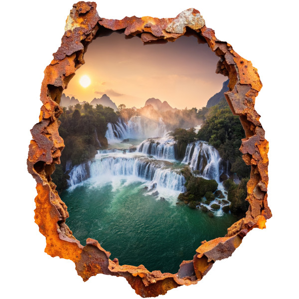 Naklejka wyrwa w ścianie naturalna panorama dziura 3D 50x60 899461