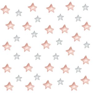 Naklejki Dla Dzieci Różowe GWIAZDKI Gwiazdy Styl Boho ZESTAW 345060