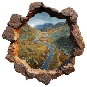 Naklejki dziury tropikalny widok 3D efekt wyrwy 100×99 966891 Naklejki dziury tropikalny widok 3D efekt wyrwy 100×99 966891