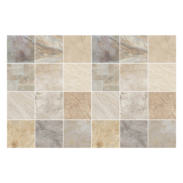 Naklejki na kafelki 10x10 cm Elegancka mozaika kamienna 24 szt. 771948