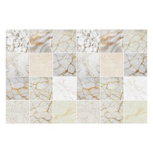 Naklejki na kafelki 10×10 cm Elegancka mozaika marmurowa 24 szt. 771947