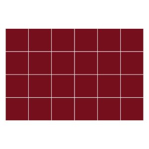 Naklejki na kafelki 10×10 cm Kolor Bordowy 24 szt. 771956