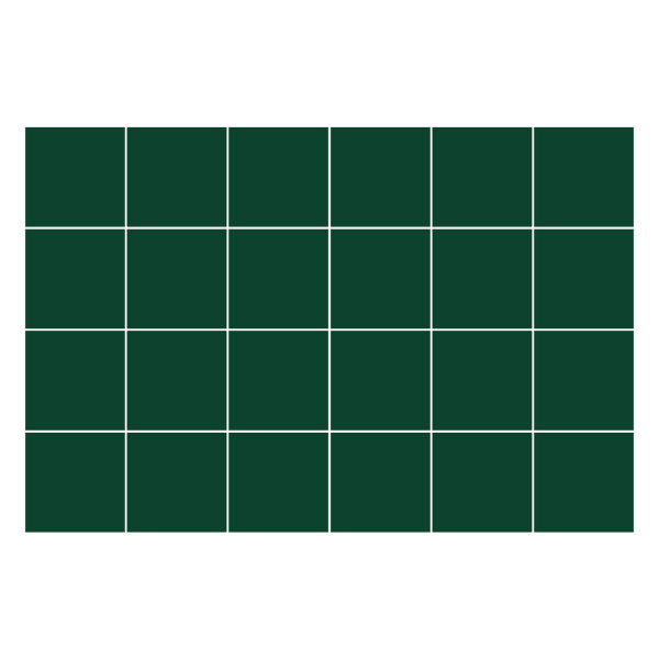 Naklejki na kafelki 10x10 cm Kolor Ciemnozielony 24 szt. 772331