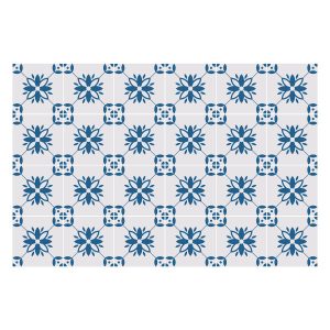 Naklejki na kafelki 10×10 cm Kwiatowe motywy w siatce 24 szt. 771975 Naklejki na kafelki 10×10 cm Kwiatowe motywy w siatce 24 szt. 771975