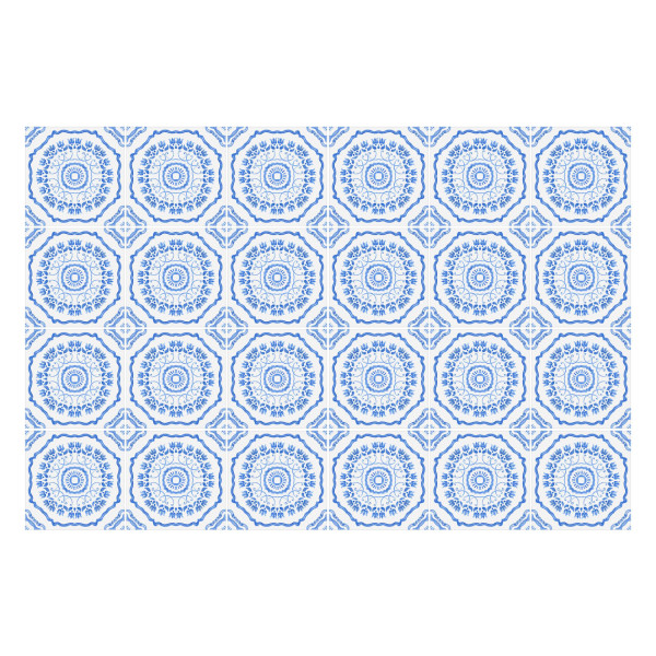 Naklejki na kafelki 10x10 cm Kwiatowe ornamenty w płytkach 24 szt. 771933