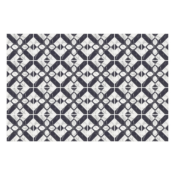 Naklejki na kafelki 10x10 cm Regularny wzór marmuru 24 szt. 771941