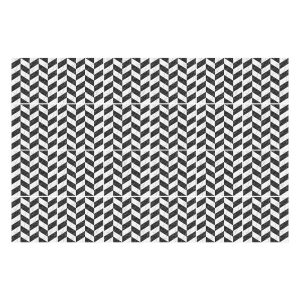 Naklejki na kafelki 10×10 cm Zygzakowate motywy w linii 24 szt. 771879