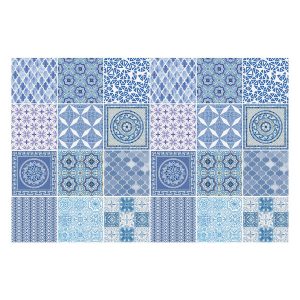 Naklejki na kafelki 15×15 cm Ceramiczne zdobione kafle 24 szt. 771923
