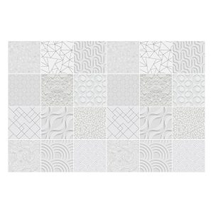 Naklejki na kafelki 15×15 cm Formy i fale 3D 24 szt. 771900
