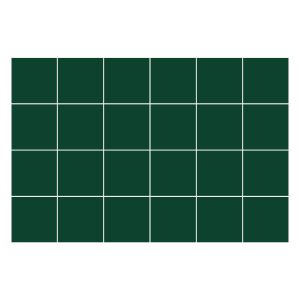 Naklejki na kafelki 15×15 cm Kolor Ciemnozielony 24 szt. 772327