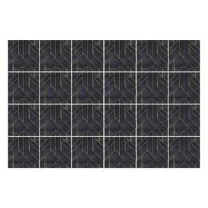 Naklejki na kafelki 20×20 cm Geometria w zygzaki 24 szt. 771979