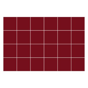 Naklejki na kafelki 20×20 cm Kolor Bordowy 24 szt. 771957
