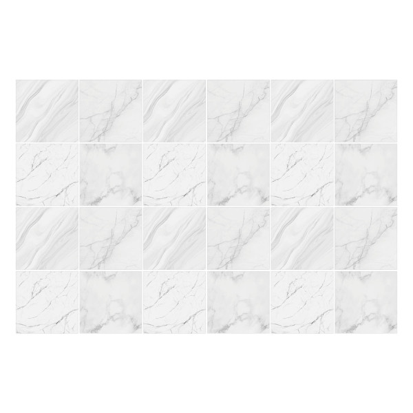 Naklejki na kafelki, elegancka faktura marmuru, 15x15, Wallfluent 792486