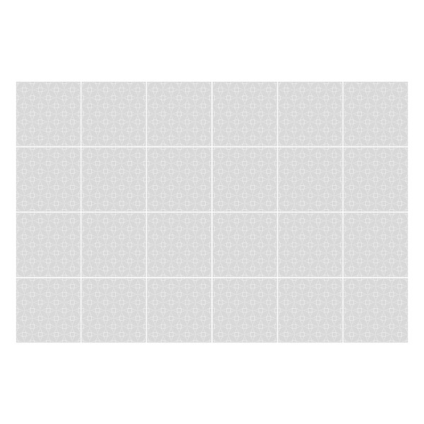 Naklejki na kafelki, geometryczne figury w siatce, 10x10, Wallfluent 792482
