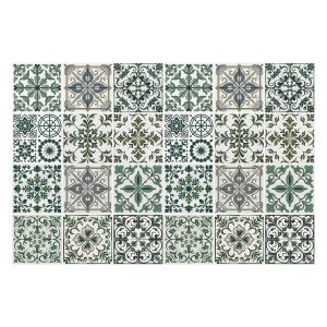 Naklejki na kafelki, kwiatowe ornamenty w mozaice, 15×15, Wallfluent 792535 Naklejki na kafelki, kwiatowe ornamenty w mozaice, 15×15, Wallfluent 792535
