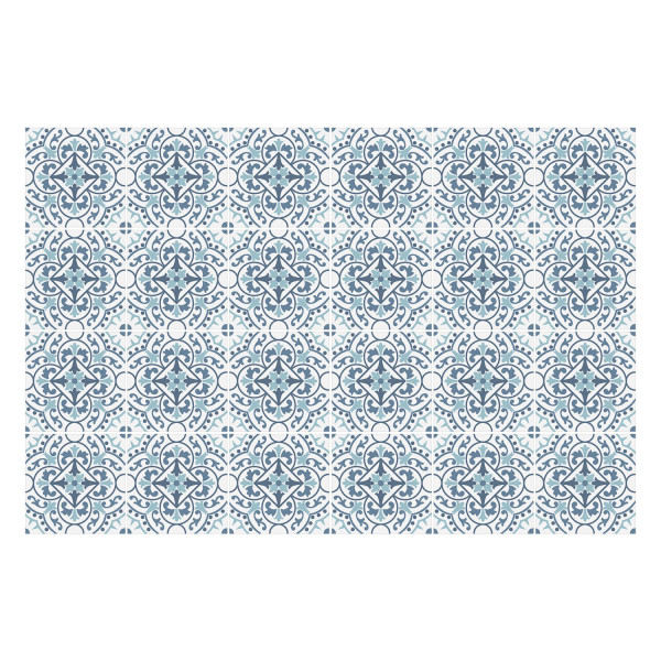 Naklejki na kafelki, kwiatowe ornamenty w siatce, 20x20, Wallfluent 792462