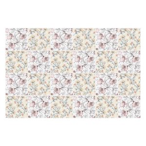 Naklejki na kafelki, kwiatowy motyw z gałązkami, 20×20, Wallfluent 792443 Naklejki na kafelki, kwiatowy motyw z gałązkami, 20×20, Wallfluent 792443
