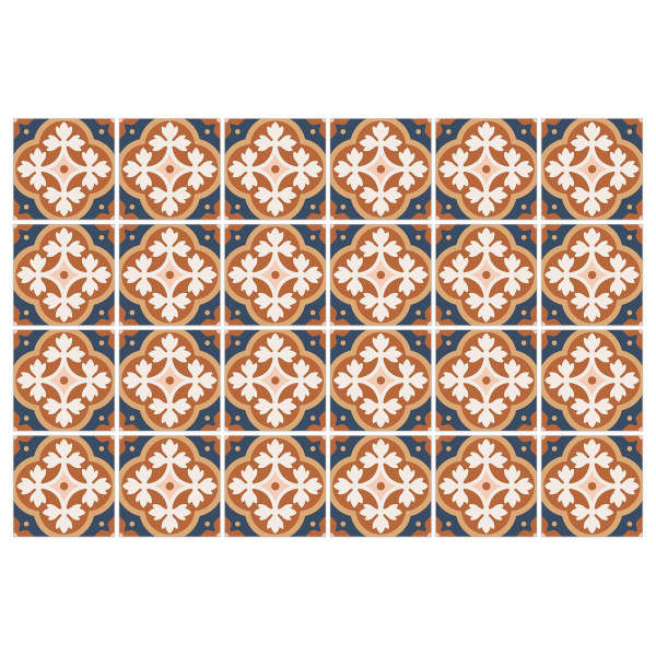 Naklejki Na Kafelki Ornamenty Mozaika Styl Vintage Zestaw 219470