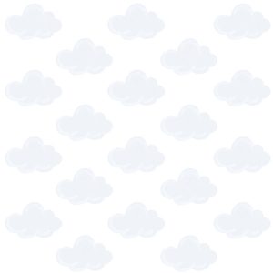 Naklejki Na Ścianę Dla Dzieci Białe Chmurki Pastelowe Chmury Boho Zestaw 732727