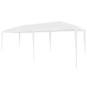 Namiot imprezowy, 3 x 6 m, PE, biały 616736