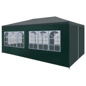 Namiot imprezowy, 3 x 6 m, zielony 617277 Namiot imprezowy, 3 x 6 m, zielony 617277