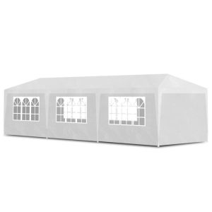 Namiot imprezowy, 3 x 9 m, biały 617139 Namiot imprezowy, 3 x 9 m, biały 617139