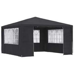 Namiot imprezowy Antracyt 4 x 4 m Polietylen vidaXL 492456 Namiot imprezowy Antracyt 4 x 4 m Polietylen vidaXL 492456