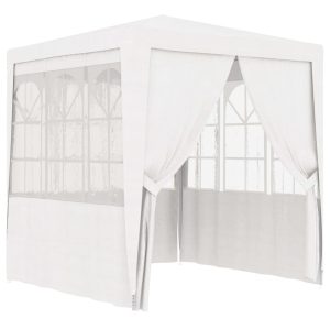 Namiot imprezowy Biały 2.5 x 2.5 m Polietylen vidaXL 489725